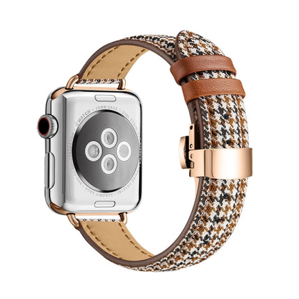 Slimming Butterfly Buckle Watchband For Apple Watch Series, 7 41mm / 6&SE&5&4 40mm / 3&2&1 38mm - DealBuddy