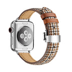 7 41mm / 6&SE&5&4 40mm / 3&2&1 38mm / Houndstooth Brown Silver