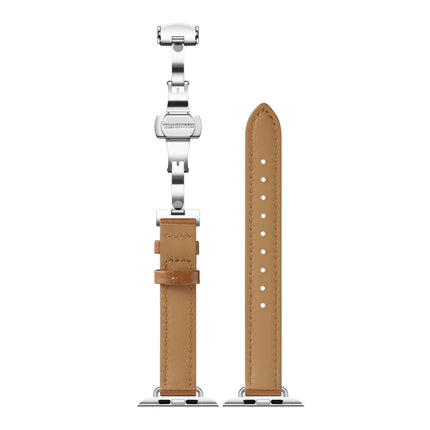 Slimming Butterfly Buckle Watchband For Apple Watch Series