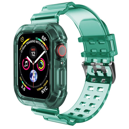 Transparent Watch Band For Apple Watch Series 8&7 45mm / SE 2&6&SE&5&4 44mm / 3&2&1 42mm(Transparent Brown), 7 41mm / 6&SE&5&4 40mm / 3&2&1 38mm, 7 45mm / 6&SE&5&4 44mm / 3&2&1 42mm