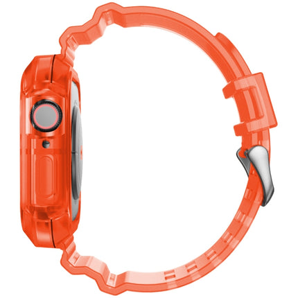 Transparent Watch Band For Apple Watch Series 8&7 45mm / SE 2&6&SE&5&4 44mm / 3&2&1 42mm(Transparent Brown)