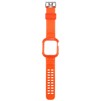 Transparent Watch Band For Apple Watch Series 8&7 45mm / SE 2&6&SE&5&4 44mm / 3&2&1 42mm(Transparent Brown)