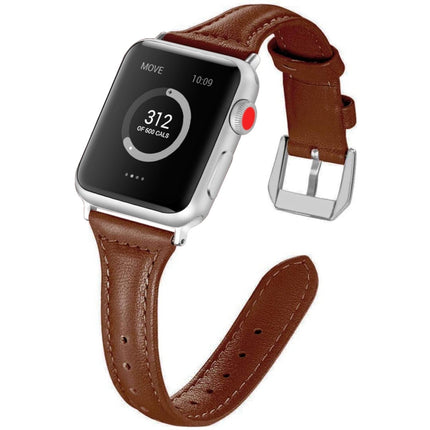 Genuine Leather Watch Band For Apple Watch Series, 7 41mm / 6&SE&5&4 40mm / 3&2&1 38mm, 7 45mm / 6&SE&5&4 44mm / 3&2&1 42mm - DealBuddy