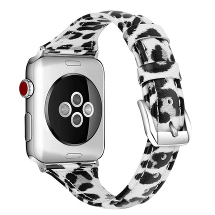 Genuine Leather Watch Band For Apple Watch Series, 7 45mm / 6&SE&5&4 44mm / 3&2&1 42mm, 7 41mm / 6&SE&5&4 40mm / 3&2&1 38mm
