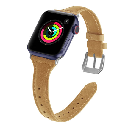 Genuine Leather Watch Band For Apple Watch Series, 7 41mm / 6&SE&5&4 40mm / 3&2&1 38mm, 7 45mm / 6&SE&5&4 44mm / 3&2&1 42mm - DealBuddy