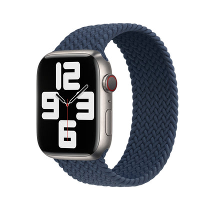 Nylon Braided Watch Band For Apple Watch Series 7 41mm / 6&SE&5&4 40mm / 3&2&1 38mm, 130mm, 145mm, 155mm - DealBuddy