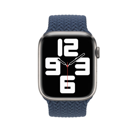 Nylon Braided Watch Band For Apple Watch Series 7 45mm / 6&SE&5&4 44mm / 3&2&1 42mm, 135mm, 150mm, 165mm - DealBuddy