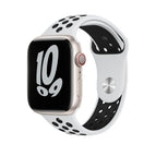 7 41mm / 6&SE&5&4 40mm / 3&2&1 38mm / Pure Platinum/Black