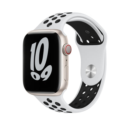Sport Silicone Watch Band For Apple Watch Series, 7 41mm / 6&SE&5&4 40mm / 3&2&1 38mm, 7 45mm / 6&SE&5&4 44mm / 3&2&1 42mm - DealBuddy