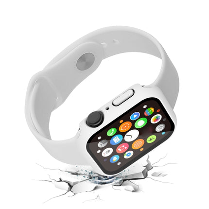 Waterproof PC+Tempered Film Watch Case, For Apple Watch Series 9 / 8 / 7 41mm, For Apple Watch Series 9 / 8 / 7 45mm - DealBuddy