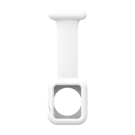 Silicone Nurse Brooch Watch Band Case For Apple Watch Series, 7 41mm / 6&SE&5&4 40mm / 3&2&1 38mm, 7 45mm / 6&SE&5&4 44mm / 3&2&1 42mm - DealBuddy