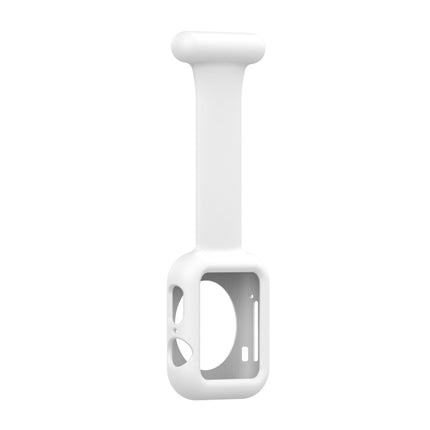 Silicone Nurse Brooch Watch Band Case For Apple Watch Series, 7 41mm / 6&SE&5&4 40mm / 3&2&1 38mm, 7 45mm / 6&SE&5&4 44mm / 3&2&1 42mm - DealBuddy