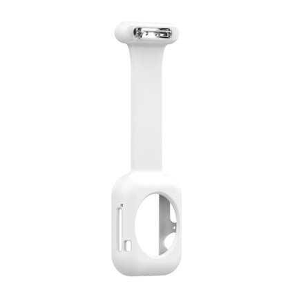 Silicone Nurse Brooch Watch Band Case For Apple Watch Series, 7 41mm / 6&SE&5&4 40mm / 3&2&1 38mm, 7 45mm / 6&SE&5&4 44mm / 3&2&1 42mm - DealBuddy