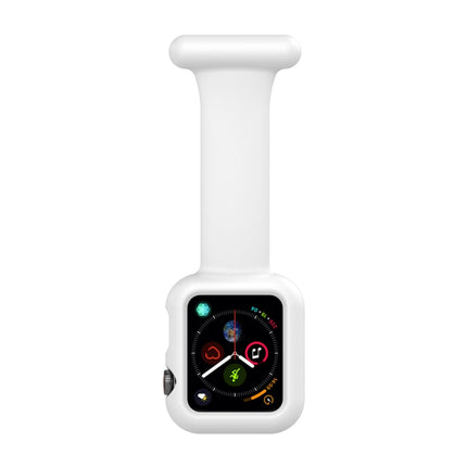 Silicone Nurse Brooch Watch Band Case For Apple Watch Series, 7 41mm / 6&SE&5&4 40mm / 3&2&1 38mm, 7 45mm / 6&SE&5&4 44mm / 3&2&1 42mm - DealBuddy
