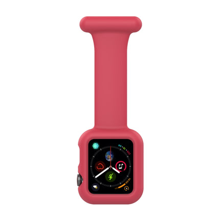 Silicone Nurse Brooch Watch Band Case For Apple Watch Series, 7 41mm / 6&SE&5&4 40mm / 3&2&1 38mm, 7 45mm / 6&SE&5&4 44mm / 3&2&1 42mm - DealBuddy