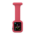Silicone Nurse Brooch Watch Band Case For Apple Watch Series, 7 41mm / 6&SE&5&4 40mm / 3&2&1 38mm, 7 45mm / 6&SE&5&4 44mm / 3&2&1 42mm - DealBuddy
