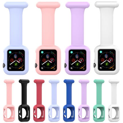 Silicone Nurse Brooch Watch Band Case For Apple Watch Series, 7 41mm / 6&SE&5&4 40mm / 3&2&1 38mm, 7 45mm / 6&SE&5&4 44mm / 3&2&1 42mm - DealBuddy