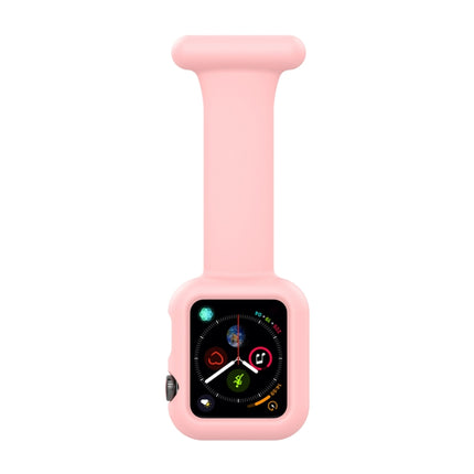Silicone Nurse Brooch Watch Band Case For Apple Watch Series, 7 41mm / 6&SE&5&4 40mm / 3&2&1 38mm, 7 45mm / 6&SE&5&4 44mm / 3&2&1 42mm - DealBuddy