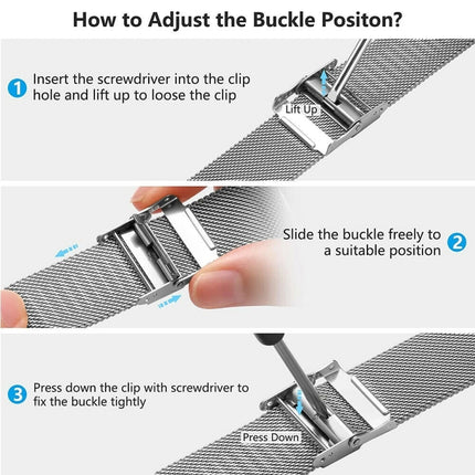 Stainless Steel Milan Buckle Watch Band, For Samsung Galaxy Watch4 40mm / 44mm - DealBuddy