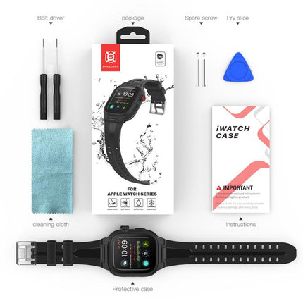 RedPepper TPU + PC + Silicone Waterproof Watch Case For Apple Watch Series 9 / 8 / 7 41mm