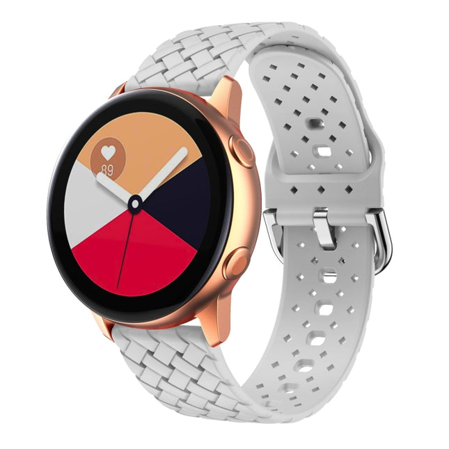 Weave Texture Silicone Watch Band, For Samsung Galaxy Watch4 40/44mm, For Samsung Galaxy Watch4 Classic 42/46mm - DealBuddy
