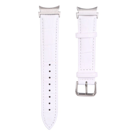 Slub Texture Leather Watch Band, For Samsung Galaxy Watch4 40mm/44mm - DealBuddy
