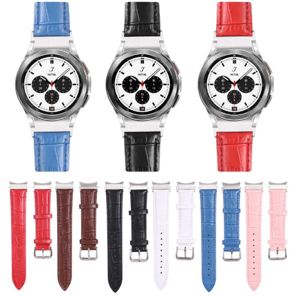 Slub Texture Leather Watch Band, For Samsung Galaxy Watch4 40mm/44mm - DealBuddy