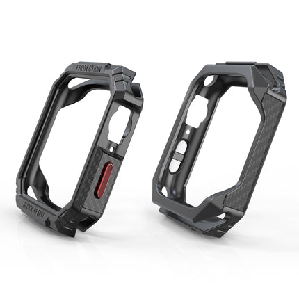 Carbon Fiber Contrast Color Protective Case, For Apple Watch Series 9 / 8 / 7 41mm, For Apple Watch Series 9 / 8 / 7 45mm, For Apple Watch Series 6 & SE & 5 & 4 44mm, For Apple Watch Series 6 & SE & 5 & 4 40mm - DealBuddy