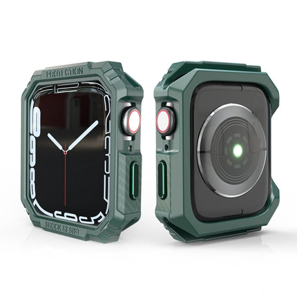 Carbon Fiber Contrast Color Protective Case, For Apple Watch Series 9 / 8 / 7 41mm, For Apple Watch Series 9 / 8 / 7 45mm, For Apple Watch Series 6 & SE & 5 & 4 44mm, For Apple Watch Series 6 & SE & 5 & 4 40mm - DealBuddy