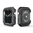 Carbon Fiber Contrast Color Protective Case, For Apple Watch Series 9 / 8 / 7 41mm, For Apple Watch Series 9 / 8 / 7 45mm, For Apple Watch Series 6 & SE & 5 & 4 44mm, For Apple Watch Series 6 & SE & 5 & 4 40mm - DealBuddy