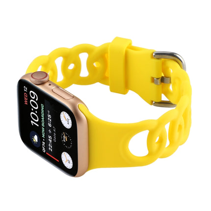 Hollow Silicone Watch Band For Apple Watch Series, 7 41mm / 6&SE&5&4 40mm / 3&2&1 38mm, 7 45mm / 6&SE&5&4 44mm / 3&2&1 42mm - DealBuddy
