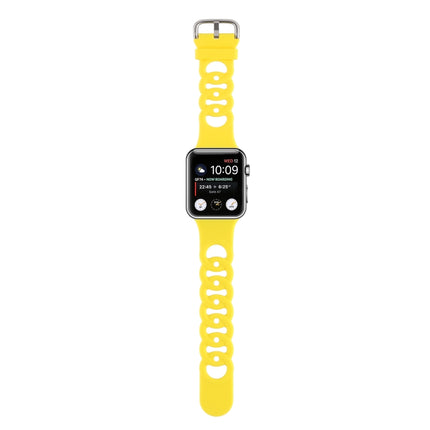 Hollow Silicone Watch Band For Apple Watch Series, 7 41mm / 6&SE&5&4 40mm / 3&2&1 38mm, 7 45mm / 6&SE&5&4 44mm / 3&2&1 42mm - DealBuddy