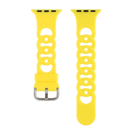 Hollow Silicone Watch Band For Apple Watch Series, 7 41mm / 6&SE&5&4 40mm / 3&2&1 38mm, 7 45mm / 6&SE&5&4 44mm / 3&2&1 42mm - DealBuddy