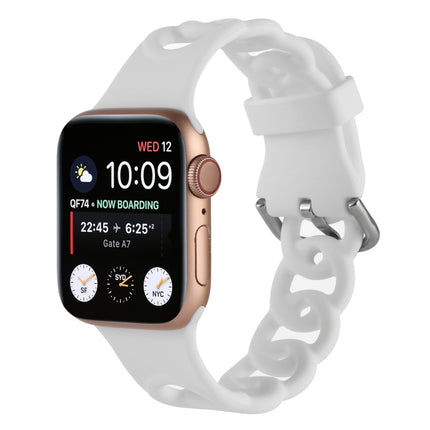 Hollow Silicone Watch Band For Apple Watch Series, 7 41mm / 6&SE&5&4 40mm / 3&2&1 38mm, 7 45mm / 6&SE&5&4 44mm / 3&2&1 42mm - DealBuddy