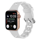 Hollow Silicone Watch Band For Apple Watch Series, 7 41mm / 6&SE&5&4 40mm / 3&2&1 38mm, 7 45mm / 6&SE&5&4 44mm / 3&2&1 42mm - DealBuddy