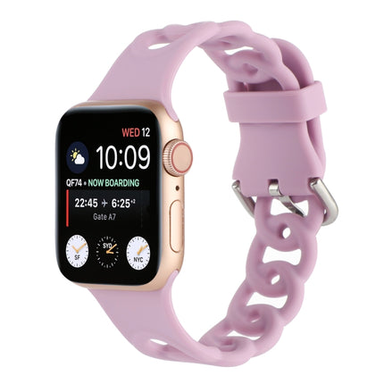 Hollow Silicone Watch Band For Apple Watch Series, 7 41mm / 6&SE&5&4 40mm / 3&2&1 38mm, 7 45mm / 6&SE&5&4 44mm / 3&2&1 42mm - DealBuddy