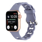 Hollow Silicone Watch Band For Apple Watch Series, 7 41mm / 6&SE&5&4 40mm / 3&2&1 38mm, 7 45mm / 6&SE&5&4 44mm / 3&2&1 42mm - DealBuddy