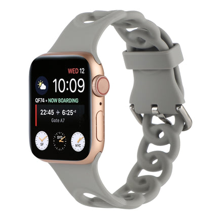 Hollow Silicone Watch Band For Apple Watch Series, 7 41mm / 6&SE&5&4 40mm / 3&2&1 38mm, 7 45mm / 6&SE&5&4 44mm / 3&2&1 42mm - DealBuddy