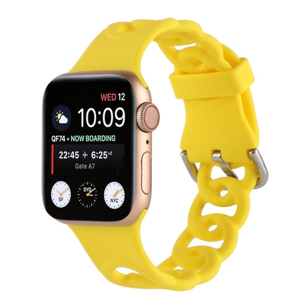 Hollow Silicone Watch Band For Apple Watch Series, 7 41mm / 6&SE&5&4 40mm / 3&2&1 38mm, 7 45mm / 6&SE&5&4 44mm / 3&2&1 42mm - DealBuddy