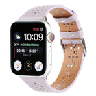 Hollow Genuine Leather Watch Band For Apple Watch Series