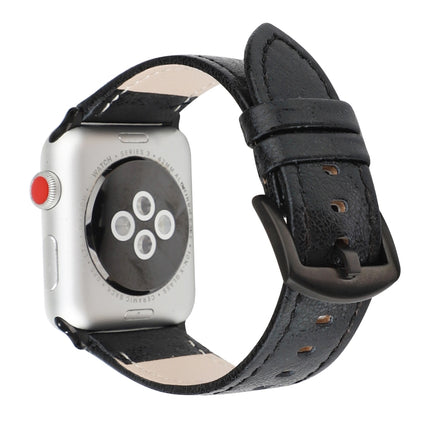 Glitter Genuine Leather Watch Band For Apple Watch Series, 7 41mm / 6&SE&5&4 40mm / 3&2&1 38mm, 7 45mm / 6&SE&5&4 44mm / 3&2&1 42mm - DealBuddy