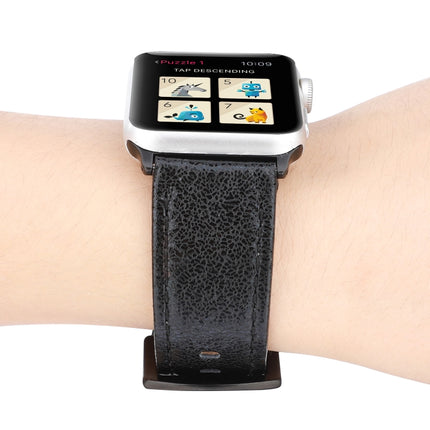 Glitter Genuine Leather Watch Band For Apple Watch Series, 7 41mm / 6&SE&5&4 40mm / 3&2&1 38mm, 7 45mm / 6&SE&5&4 44mm / 3&2&1 42mm - DealBuddy