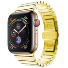 One-bead Steel Butterfly Buckle Watch Band For Apple Watch Series