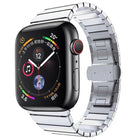One-bead Steel Butterfly Buckle Watch Band For Apple Watch Series