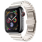 One-bead Steel Butterfly Buckle Watch Band For Apple Watch Series