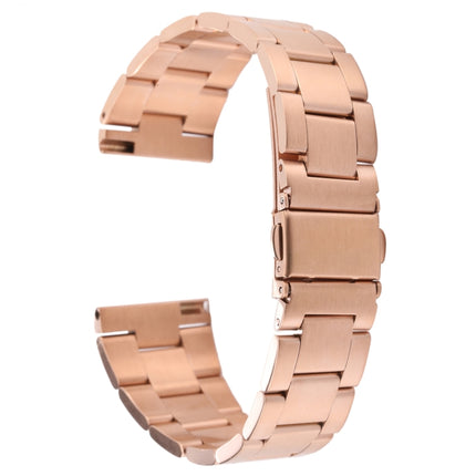 22mm Three-bead Steel Watch Band - DealBuddy