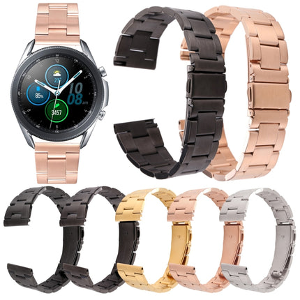 22mm Three-bead Steel Watch Band - DealBuddy