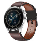 Sewing Thread Genuine Leather Watch Band, For Samsung Galaxy Watch 3 45mm, For Huawei Watch GT 3 46mm - DealBuddy