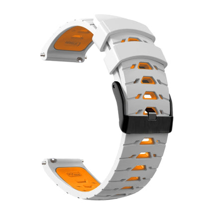 Trapezoidal Three-row Hole Silicone Watch Band, For Samsung Galaxy Watch 4 / Watch4 Classic, For Samsung Galaxy Watch 42mm, For Samsung Galaxy Watch 46mm, For Samsung Galaxy Watch Active - DealBuddy