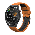 For Samsung Galaxy Watch 4 / Watch4 Classic / Orange Black
